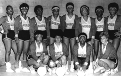 4 Tim di volibol Aguilas, volleybal team, ± 1980